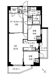 ザ・ケンジントン・レジデンスときわ台 2階2SLDKの間取り