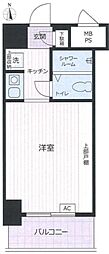 クリオ新子安ファースト 1Kの間取図画像