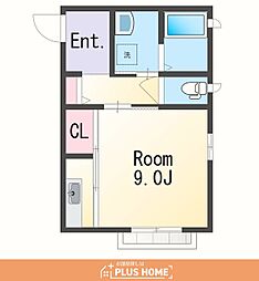 Imagekuroda ワンルームの間取図画像