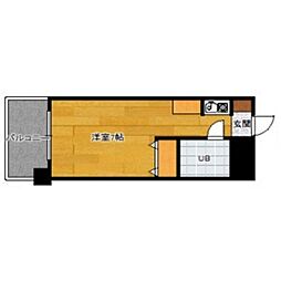 フォーラム日赤通り前 ワンルームの間取図画像