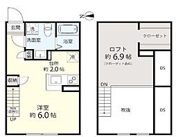 プリマルージュ草加 ワンルームの間取図画像