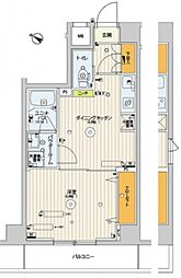 スカイコート渋谷神山町 1DKの間取図画像
