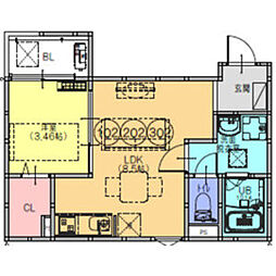 間取図画像 1LDK