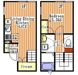 ETERNAL koi-wa 1階1LDKの間取り