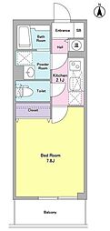 ベルク経堂壱番館 1Kの間取図画像