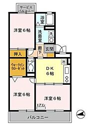 パンプキンハウス 3DKの間取図画像