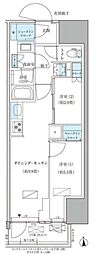 パークアクシス品川天王洲アイル 2DKの間取図画像