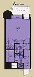 エステート・モア赤坂 1Kの間取図画像