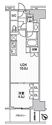 WORVE横浜伊勢佐木町 1LDKの間取図画像