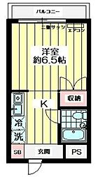 エスコート・3メゾンルート8 1Kの間取図画像