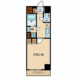 東京メトロ東西線 東陽町駅 徒歩9分の賃貸マンション 2階1Kの間取り