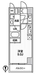 ALTERNA住吉 ワンルームの間取図画像