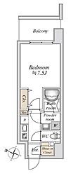 板橋本町ステーションレジデンス 1Kの間取図画像