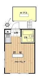 大倉山ヴィレッヂ ワンルームの間取図画像