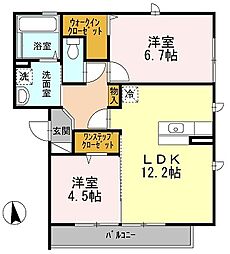 ガーデンコート金岡A 2階/-