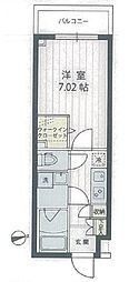アプリーレ宮崎台2 1Kの間取図画像