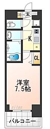 Osaka Metro中央線 朝潮橋駅 徒歩3分の賃貸マンション 7階1Kの間取り