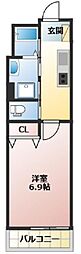 船橋市前原西8丁目アパート 1Kの間取図画像