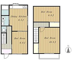 ハイヴィレッジB 3LDKの間取り
