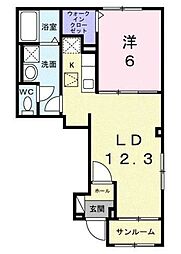 間取図画像 1LDK