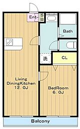 間取図画像 1LDK