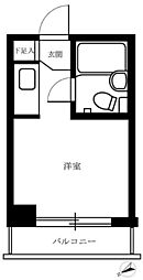 セントヒルズ三軒茶屋 ワンルームの間取図画像