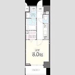神戸高速東西線 高速神戸駅 徒歩4分の賃貸マンション 1階1Kの間取り