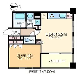 プロスペクト森下 1LDKの間取図画像