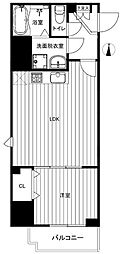 パレスシンシア江東橋 5階1LDKの間取り