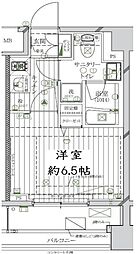 レガリス品川南大井パークサイド 9階1Kの間取り