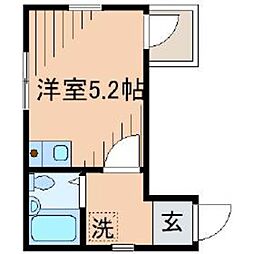 シャンテ東向島2 ワンルームの間取図画像