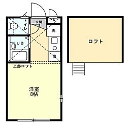 アルシオーネ相模大野 ワンルームの間取図画像