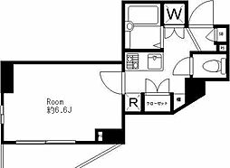 パレ・ホームズ芦花公園 4階1Kの間取り