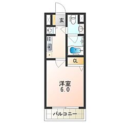 Osaka Metro御堂筋線 東三国駅 徒歩2分の賃貸マンション 9階1Kの間取り