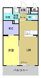 Ｍ10みまた 106 1階1LDKの間取り