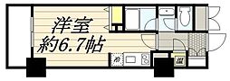 HF駒沢公園レジデンスTOWER ワンルームの間取図画像
