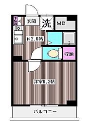 WINDWARDM・A 1Kの間取図画像