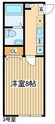 ステラ町田 1Kの間取図画像