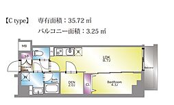 足立区西新井栄町3丁目マンション 1SLDKの間取図画像