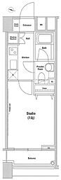 ファーストリアルタワー新宿 1Kの間取図画像