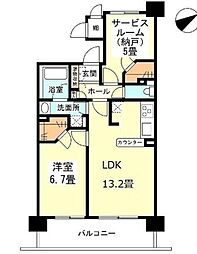 アーマックス大井町 1SLDKの間取図画像