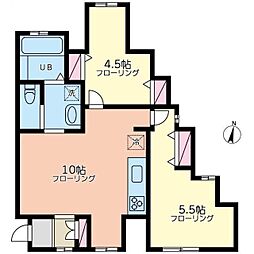 プラスワンヒルズ 2LDKの間取図画像