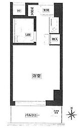 エトワール明神町 7階ワンルームの間取り