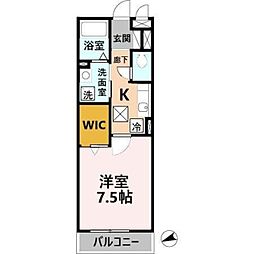 Osaka Metro今里筋線 清水駅 徒歩5分の賃貸アパート 1階1Kの間取り