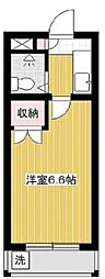 ブレス多賀 1Kの間取図画像