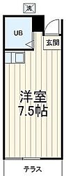 ラ・メゾンK ワンルームの間取図画像