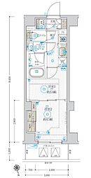 ARCOBALENO TAKENOTSUKA 2階2Kの間取り