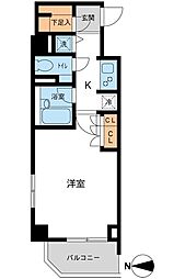 東京メトロ有楽町線 地下鉄成増駅 徒歩4分の賃貸マンション 3階1Kの間取り
