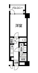 イーグルシャトー 3階1Kの間取り