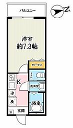 吉川市高富1丁目アパート 1Kの間取図画像
